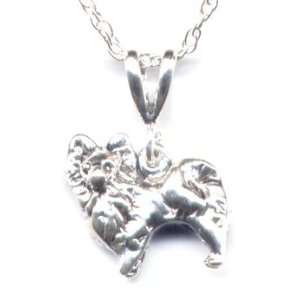  16 Pomeranian Chain Necklace Sterling Silver Jewelry Gift 
