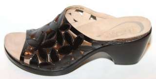 New Dansko Clarissa Black Patent Leather Slide Sandal Sz 39/41 NWOB $ 
