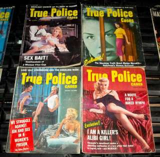 Vintage Detective Crime Pulp Magazine 97pc Collection Lot Painted 