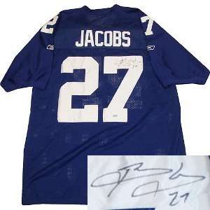 Brandon Jacobs Autographed Jersey   Authentic: Sports 