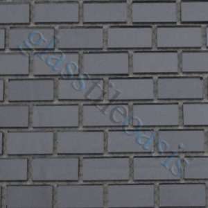 Gray Uniform Brick Grey Mirror Bricks Glossy Glass Tile   13417: Home 