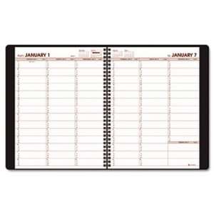  Designer Weekly Appointment Book, 8 1/4 x 10 7/8, Black 