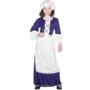  Childs Blue Colonial Girl Costume (Size: Large): Toys 