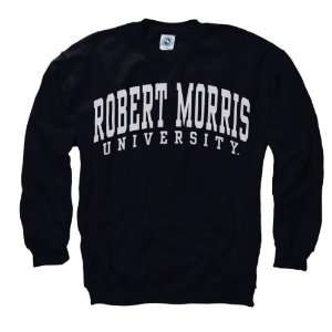  Robert Morris Colonials Navy Arch Crewneck Sweatshirt 