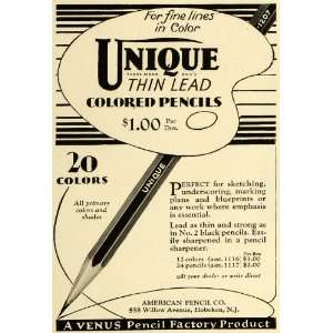 American Venus Colored Pencils Thin Lead Blueprints Sketching Drawing 