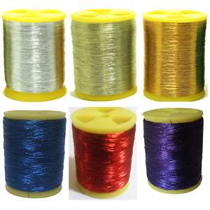 Rod building Wrapping winding metalic thread set 6packs  