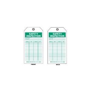 Safety Inspection Tags (B 851; SAFETY INSPECTION; Economy Polyester; 7 