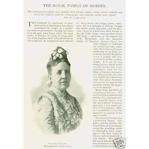  1895 Royal Family Sweden Queen Olga King Oscar: Everything 