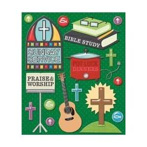  K&Company Sticker Medley Church Activities; 6 Items/Order 