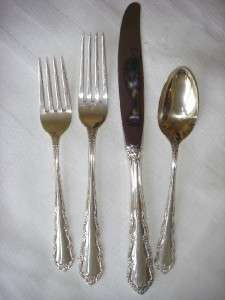 WALLACE SHENANDOAH STERLING SILVER 4 PC PLACE SETTING  