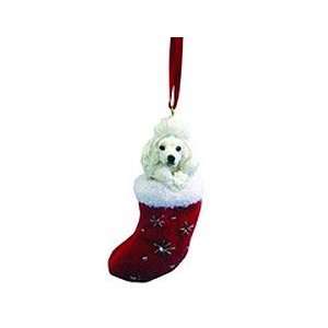  Santas Little Pals White Poodle Ornament