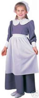 Girl Pilgrim Colonial Costume Dress up S 4 6 NWT  