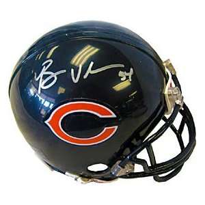  Brian Urlacher Autographed/Signed Chicago Bears Mini 