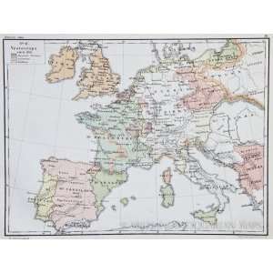  Norstedt Map of Europe in 1400 (1876)