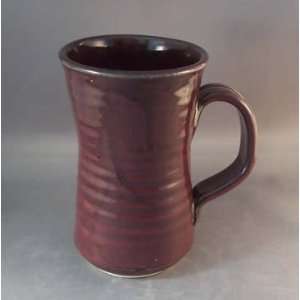 Handmade Plum pottery mug large 16 oz:  Kitchen & Dining