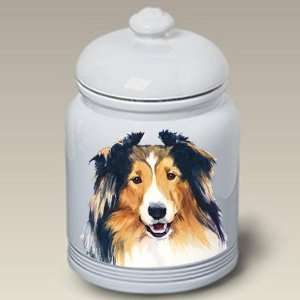  Shetland Sheepdog Dog Cookie Jar by Barbara Van Vliet 