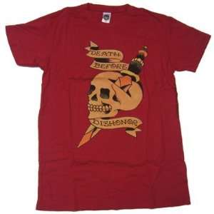    New Ed Hardy Men Shirt Death Before Dishonor Red: Everything Else