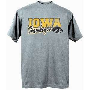   Hawkeyes NCAA Dark Ash Short Sleeve T Shirt Medium