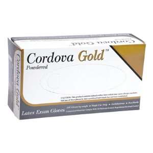  Cordova Gold Latex 5 mil Exam Powdered Disposable Gloves 