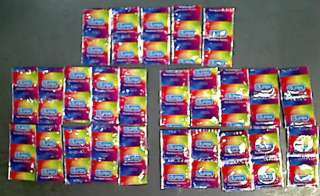 Lot of 50 Durex Colored Latex Lubricated Condoms Exp 2015/08  
