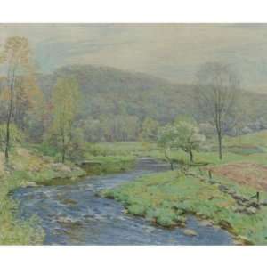  Hand Made Oil Reproduction   Willard Leroy Metcalf   32 x 