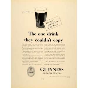  1934 Ad Guinness Beer Liqueur Alcohol 501 Fifth Ave NY 