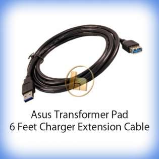 ASUS Eee Pad TF101 Transformer Charger / AC Adapter 6’ FT Extension 