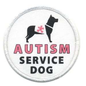  Creative Clam Autism Service Dog Pink Medical Alert 3 Inch 