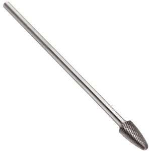  Tree Carbide Bur, Long Length, Uncoated (Bright) Finish, Double Cut 