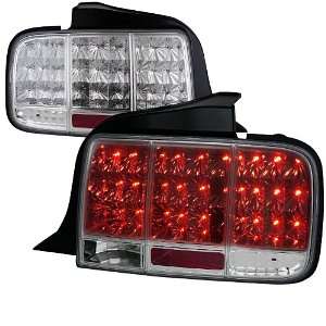  05 09 FORD MUSTANG SEQUENTIAL CHROME CLEAR LED TAIL LIGHTS 
