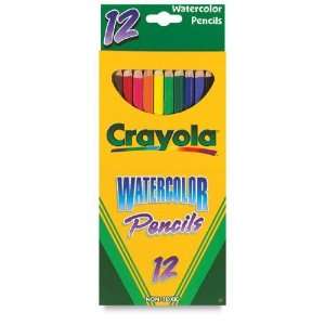  Crayola Watercolor Woodcase Pencils, 3.3 mm, 12 Assorted Colors 