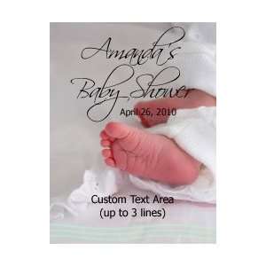  Style 10276 Baby Feet Baby Shower Label Vertical Rectangle 