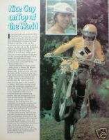 ROGER De COSTER MOTORCYCLE Racing Article/Photo/Picture  