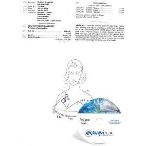  NEW Patent CD for SELF SUPPORTING GARMENT 