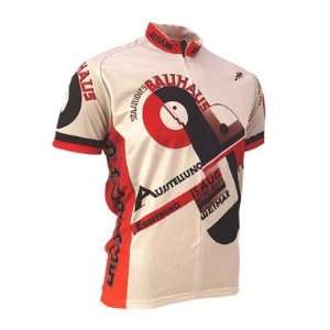  Retro Bauhaus Mens Short Sleeve Cycling Jersey Sports 