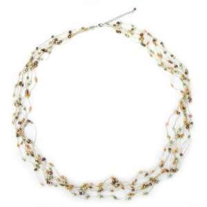  Pearl strand necklace, Spring Crocus Jewelry