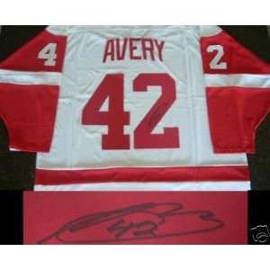  Sean Avery Autographed Jersey   Detroit Red Wings Ccm 