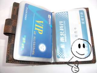 New Leather Business Name ID Credit Card Holder Case Wallet#BFG  