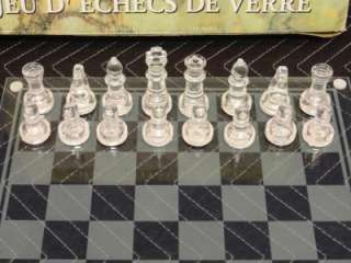 Gioco Degli Scacchi Glass Chess Set I72  