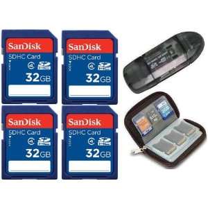  32GB x4  128GB SD Sandisk SDHC Class 4 Secure Digital Memory 