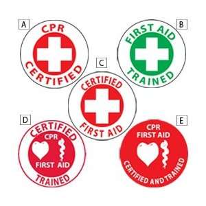 NMC CPR/First Aid Hard Hat Emblems:  Industrial 