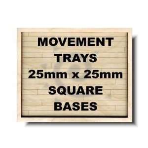  Movement Tray 25mm Square Bases 6x4 OR 6x2 Cavalry 