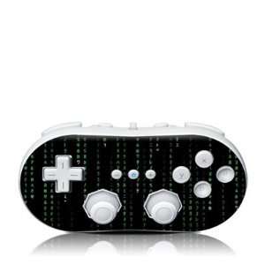  Matrix Style Code Design Skin Decal Sticker for the Wii 