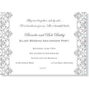   Engagement Announcements   Silver Screen Invitation 