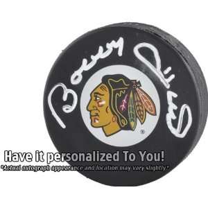   Hull Chicago Personalized Autographed Hockey Puck