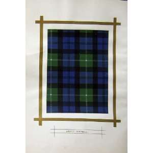  Colour Scottish Highlands Clan Argyle Campbell Tartan 