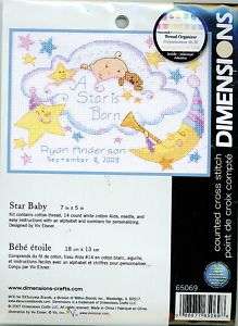 Cross Stitch Kit: Star Baby   Dimensions  