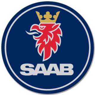 SAAB Motors car bumper sticker decal 4 x 4  