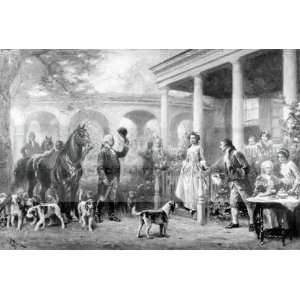 George Washington & The Return from the Hunt [16 x 24 Photograph 