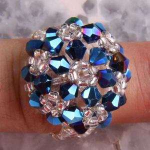 Fashion Swarovski Crystal Faceted Crafts Ring Z065  